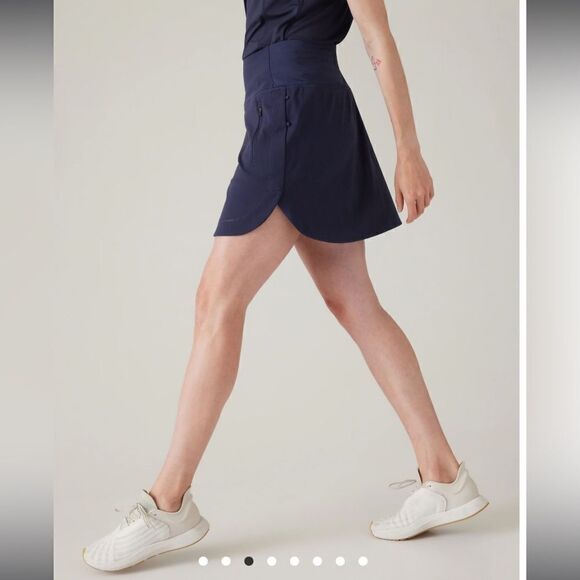 Athleta Women's 16" Fairway Golf Skort Dress Navy Blue Size Extra Small - Picture 1 of 13